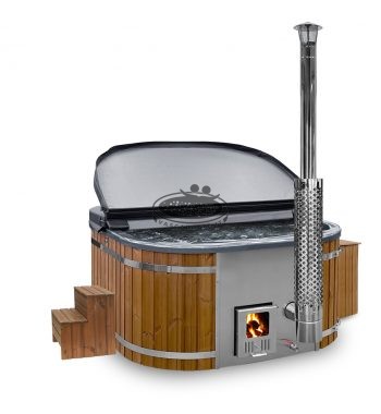 Vasca mini piscina riscaldabile in legno stufa Jacuzzi Hot tube